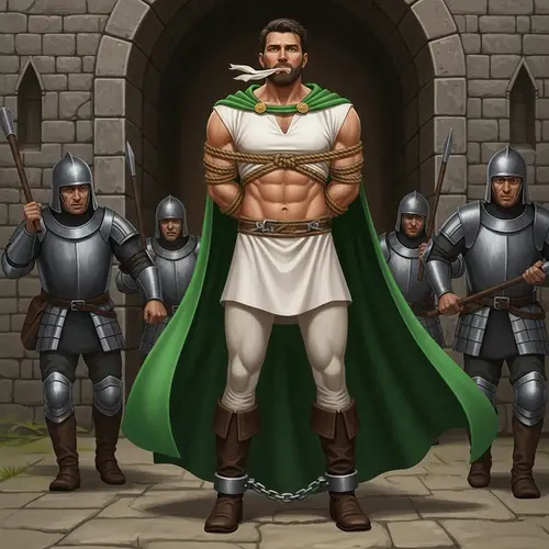 Captured Prince: Vulnerability and Strength Displayed in Green Cape Arrest Scene