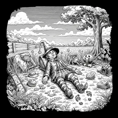 Rumpelstiltskin Crime Scene Sketch - Mystery Afoot