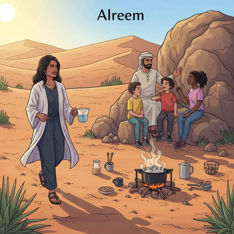 Alreem's Outdoor Desert Cooking Adventure with Family