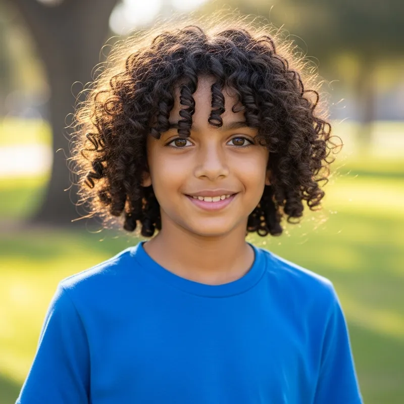 Farhan - Cute Boy with Curly Hair