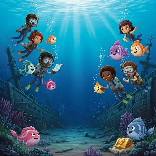 Marine Biologists' Adventures: Uncover Shipwrecks & Treasures