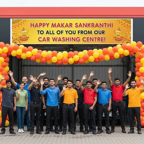 Celebrating Makar Sankranthi at Our Diverse Car Washing Centre