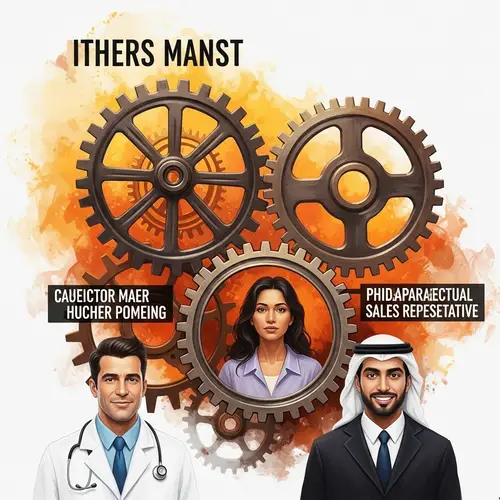 Interconnectivity in Healthcare Industry Artwork