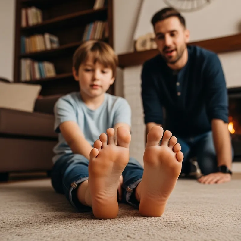 Respectful Foot Admiration Scene