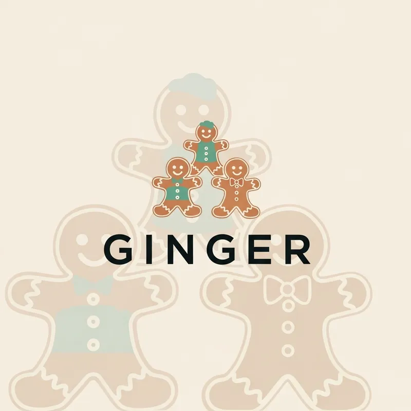 Ginger Business Brand - Trustworthy Gingerbread Logo Design