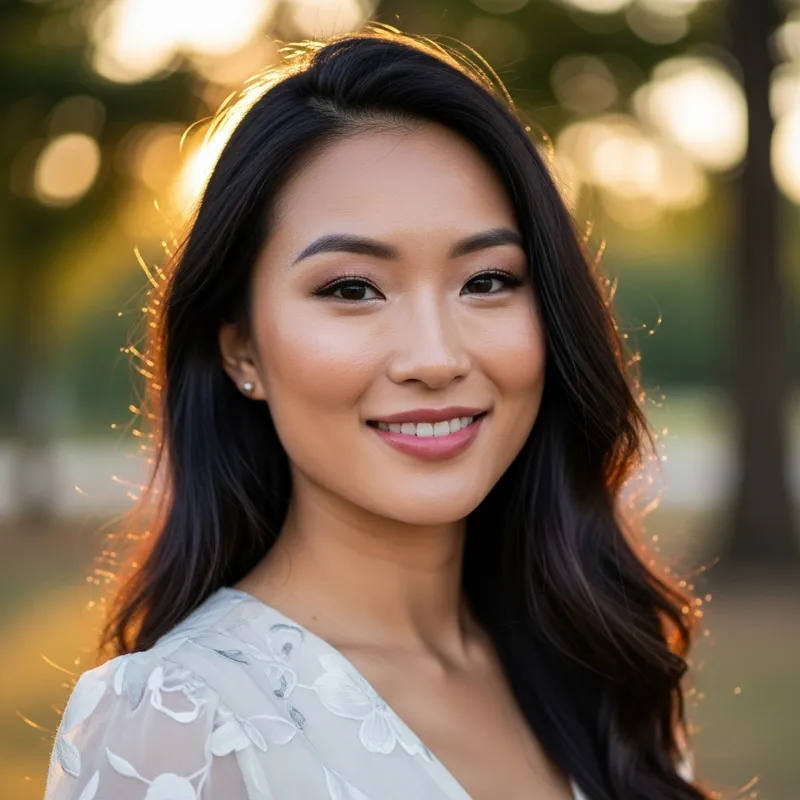 Beautiful Asian Woman, Stunning Portrait