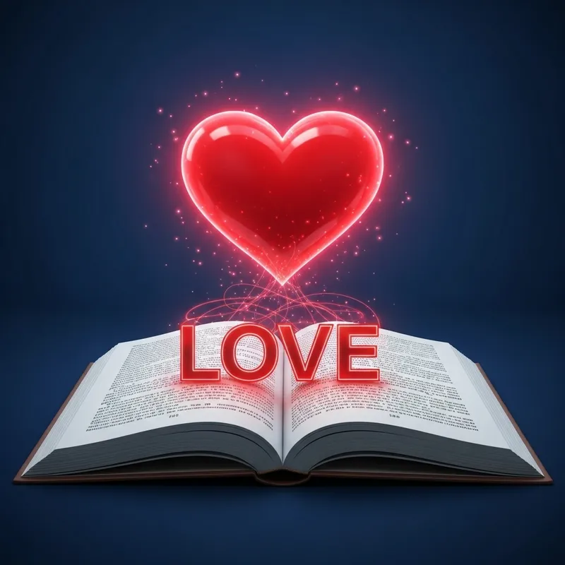 A Beautiful Tale of Love: Vibrant Heart & Open Book