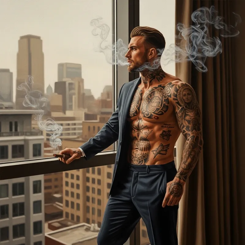 Sophisticated Irish Gentleman in Urban Romanticism Sophisticated Irish Gentleman in Urban Romanticism