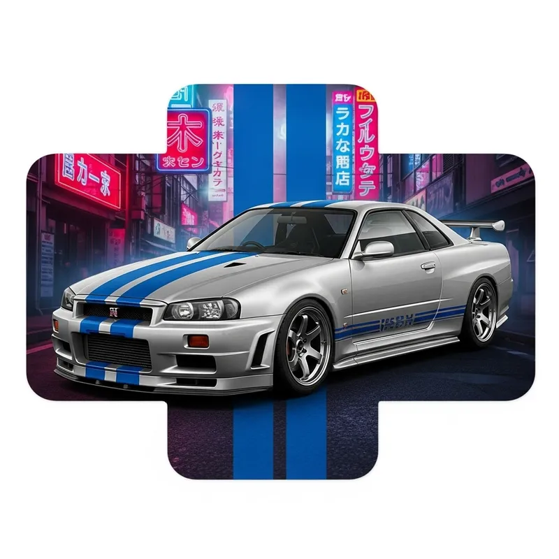 JDM Style 1999 Nissan Skyline GT-R R34 Hoodie Print
