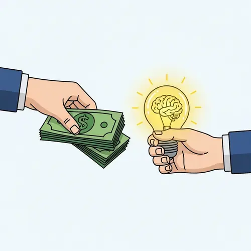 Money for Ideas: Entrepreneurship Clipart