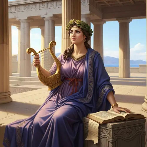 Calliope, Muse of Epic Poetry: Serene and Majestic Depiction