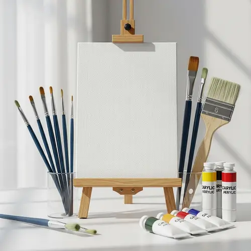 Canvas Creation | Paintbrushes & Acrylic Paint for Masterpieces