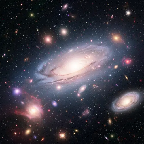 Celestial Galactic Abstract: Mesmerizing Cosmic Display