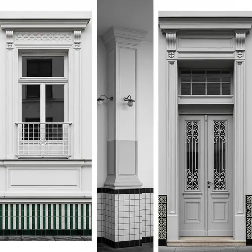 Late 19th-Century Viennese Architectural Elements by Otto Wagner