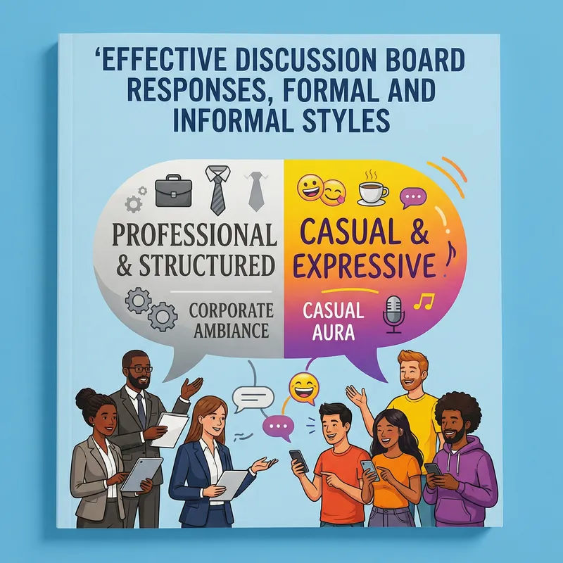 Effective Discussion Board Responses, Formal & Informal Styles