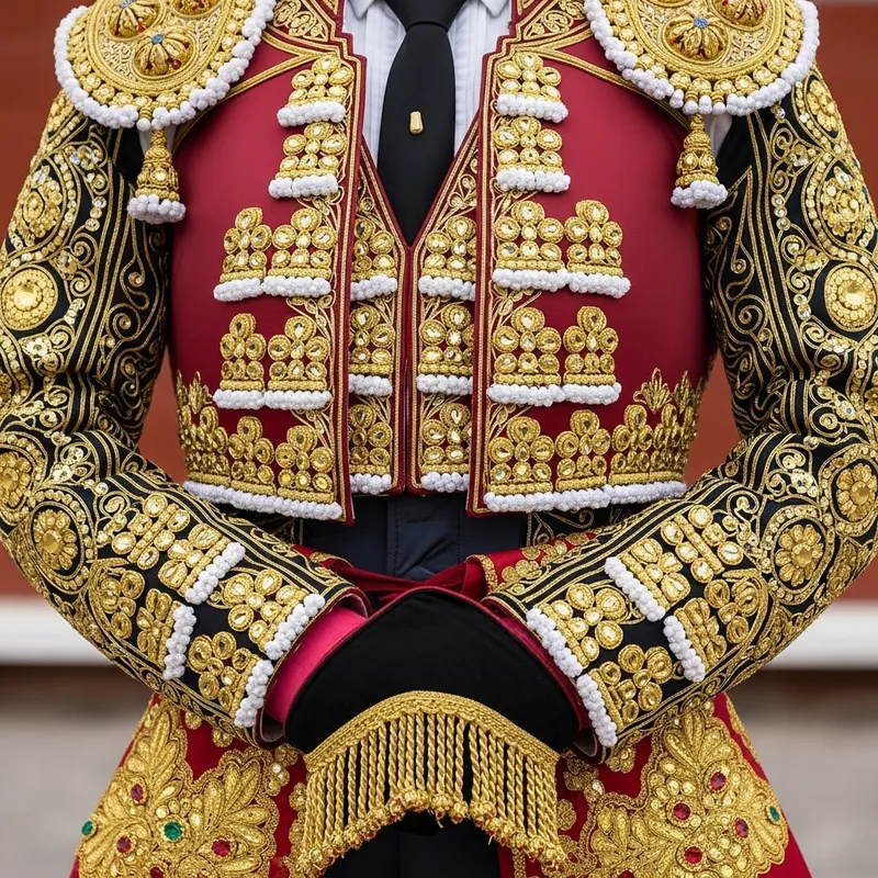Exquisite Matador Jacket with Golden Accents - Elegant & Ornate