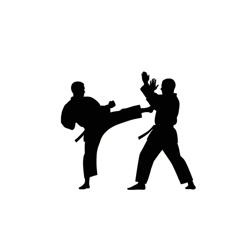 Karate Minimalism | Basic Figures in Monochrome