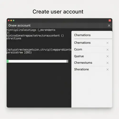 Minimalistic User Interface for Linux User Account Creation