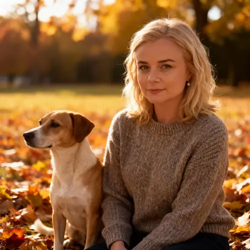 Cozy Autumn Portraits with Furry Friends
