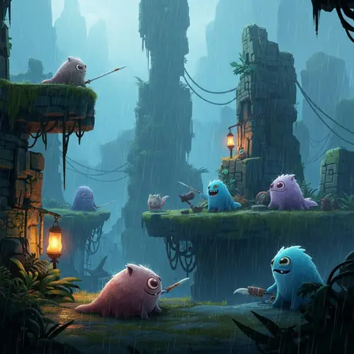 Explore the Rain World: A Stunning Landscape Scene