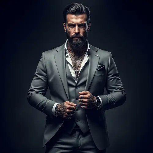 Imposing Italian Male Portrait in Dark Romance | Intriguing Power