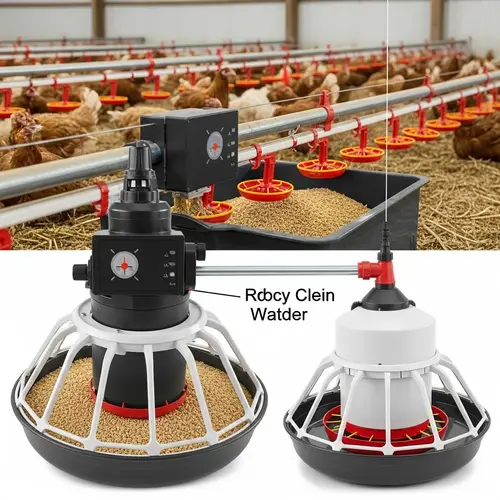 Automatic Chicken Feeder & Watering System with Sensor