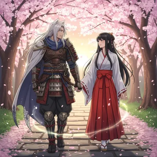 Inuyasha & Kikyo Romantic Walk | Shrine Maiden & Dog Demon
