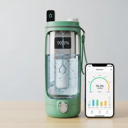 Eco-Friendly Water Bottle with Filtration System | Smart Sensor