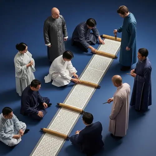 Flying Flower Order Poetry Reading Event on Blue Background