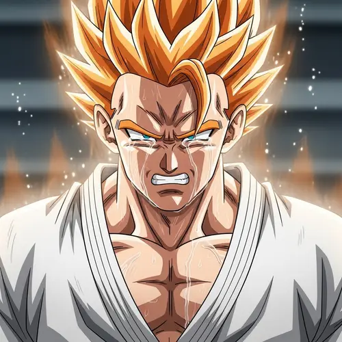 Goku Crying Art | Emotional Character Illustration