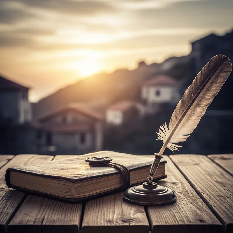Notebook on Wooden Table: A Cinematic Scene Notebook on Wooden Table: A Cinematic Scene