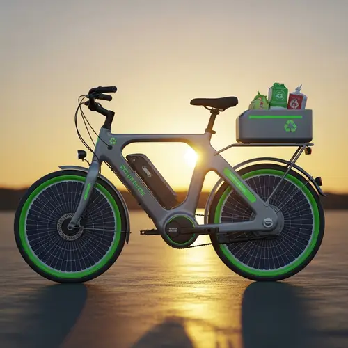 Futuristic Electric Bicycle for Sustainable Living