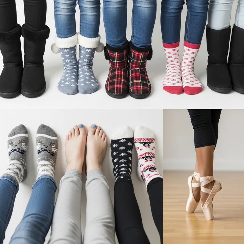 Vibrant Feet Fashion: Boots, Socks & Ballet Shoes | Dance Elegance Vibrant Feet Fashion: Boots, Socks & Ballet Shoes | Dance Elegance