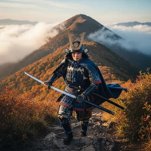 Raiden Shogun Climbs Mountain | Samurai Warrior Ascends
