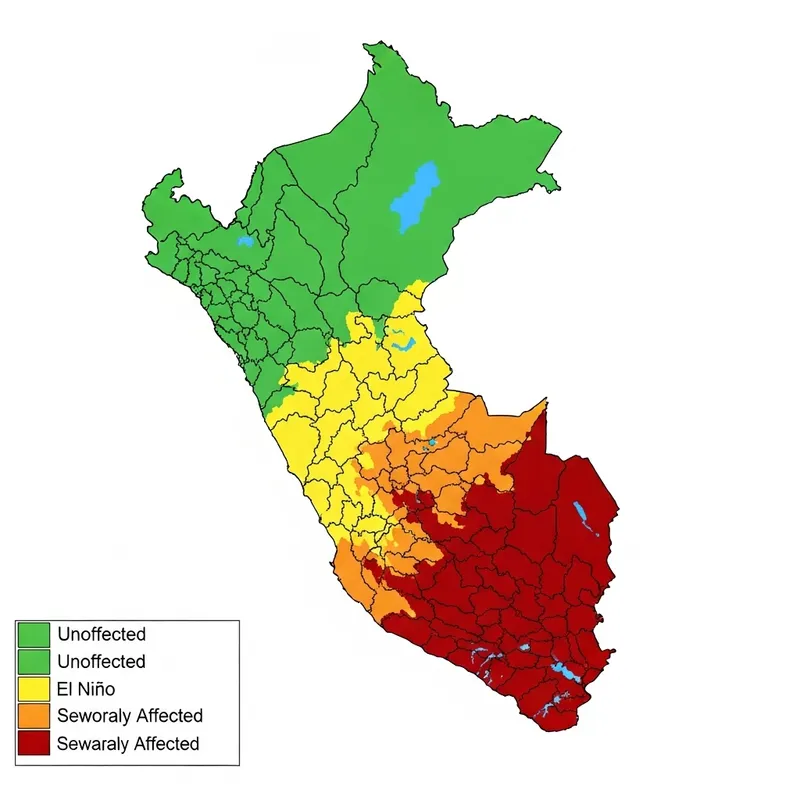 Map of Peru: Regions Affected by El Niño 2023-2024