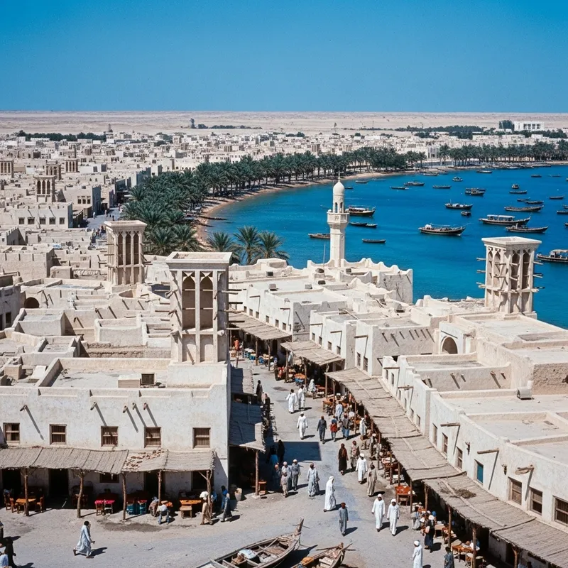 Historical Landmarks of Qatar 1970: Architecture, Souqs, Oasis