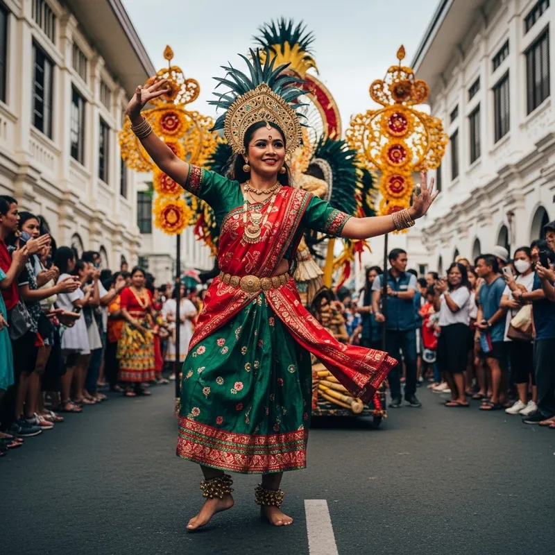Sinulog Festival Queen Dancing in Cebu