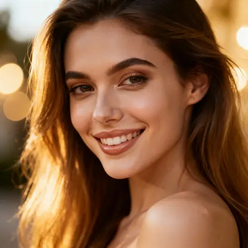 Captivating Smile of an Attractive Model