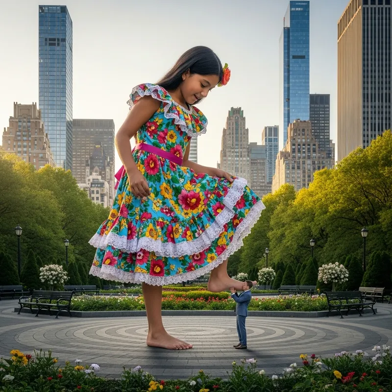 Giantess Steps on Man underfoot: A Visual Spectacle