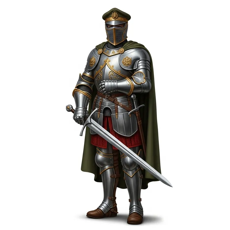Medieval Knight Inspired by 20th Century Military Figure
