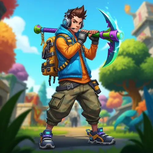 Colorful Fortnite Boy: Iconic Character in Battle Royale Games
