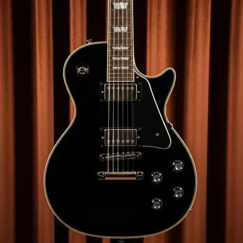 Vintage Quality Electric Guitar with Ebony Finish