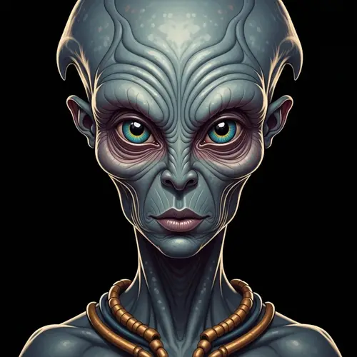 Alien Face: Stunning Extraterrestrial Visage Art