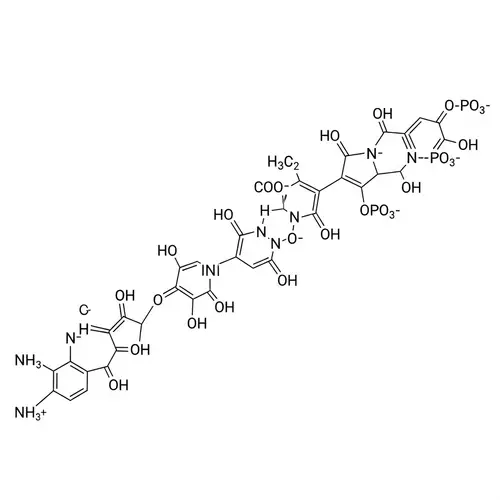 Complex Chemical Structure NH3+ to O-PO3