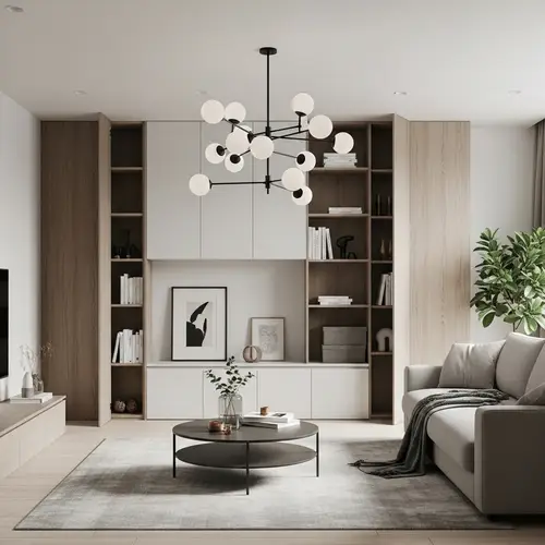 Efficient & Minimalistic Living Room Design Ideas