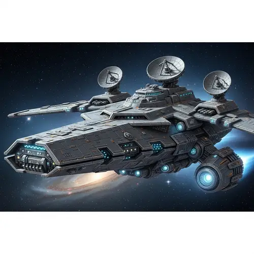 Warhammer 40k Ship with Star Wars-inspired Design