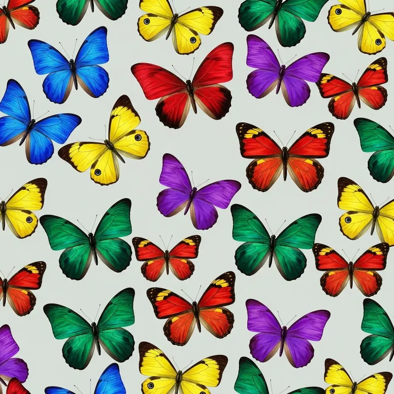 Colorful Butterfly Wallpaper Design