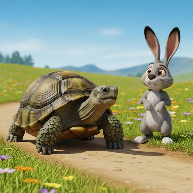 The Tortoise vs. The Hare: A Classic Race Tale