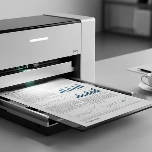 Modern Office Document Scanning | High-Tech Minimalist Scanner