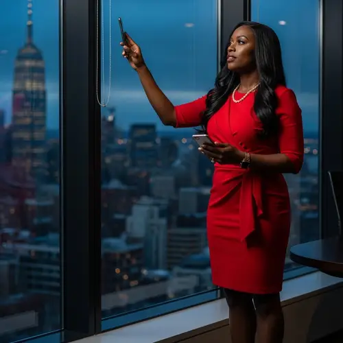 Black Female CEO in Modern Office | Leadership & Vitality Portrait